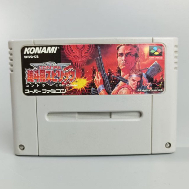 Contra Spirits | ตลับเกมส์แท้ Nintendo Super Famicom Original Cartridge | SFC | Japan | SHVC-CS
