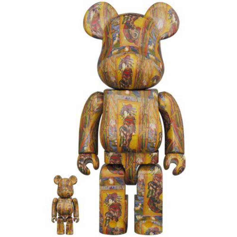 Bearbrick Van Gogh Museum Courtesan (after Eisen) 400+100% Set (c) ของแท้💯
