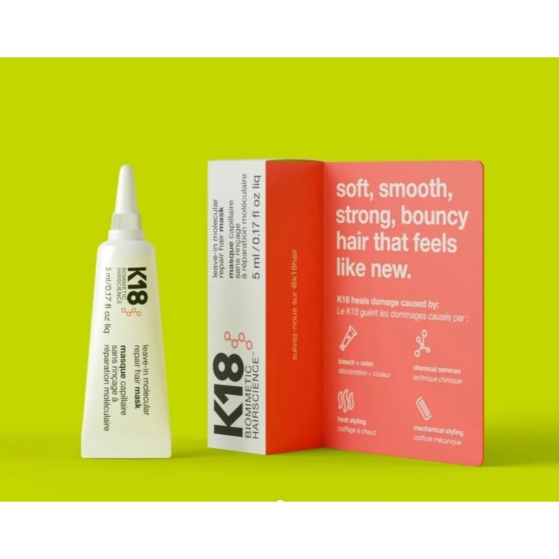 K18 Leave-In Molecular Repair Hair Mask 5ml.