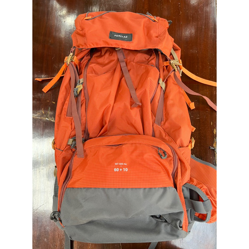 เป้สะพายหลัง Backpack ขนาด 60+10 ลิตร รุ่น MT500 AIR สีส้ม