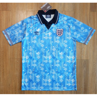 เสื้อบอลย้อนยุค อังกฤษ ทีมเยือน England Away ปี 1990 เกรด AAA