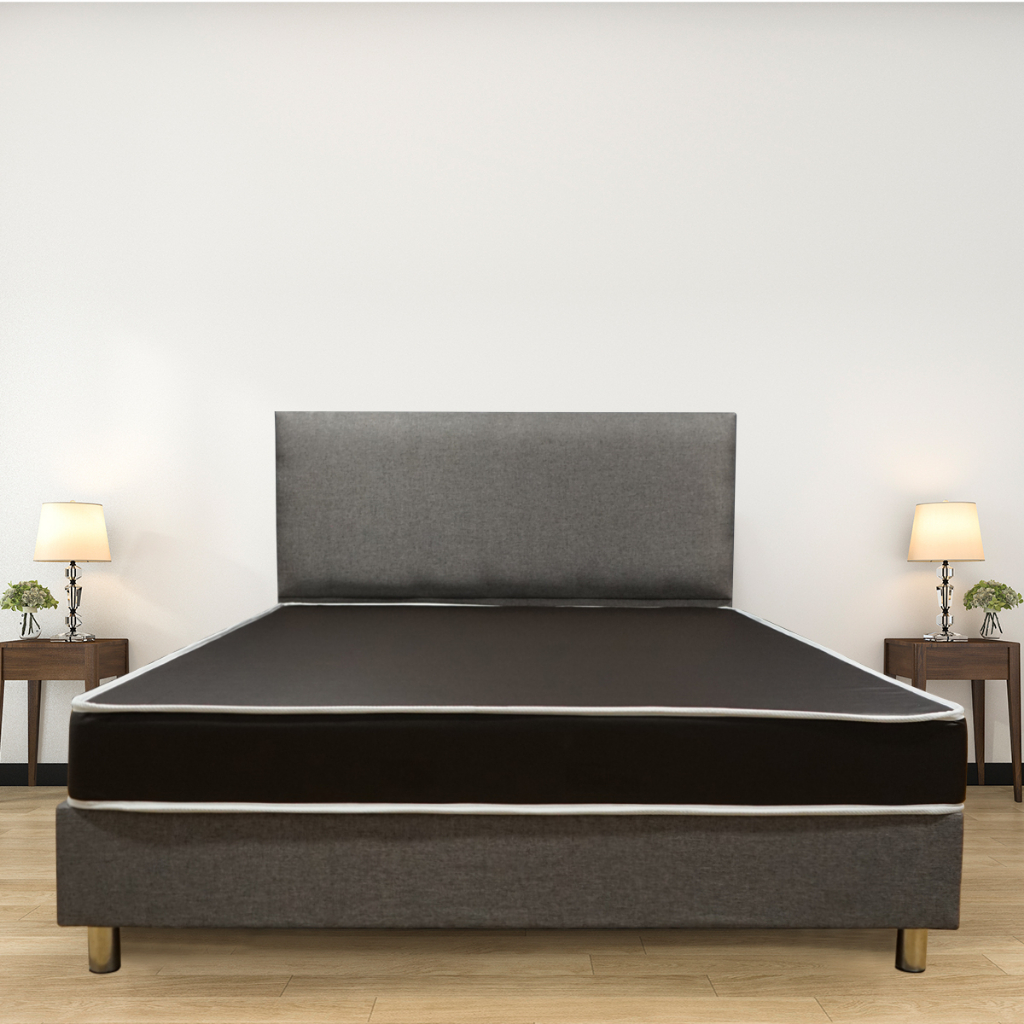 Furniture Intrend ที่นอนยาง หุ้ม PVC สีน้ำตาล รุ่น Super Brown ขนาด หนา 6 นิ้ว ฟรี หมอนหนุนใย