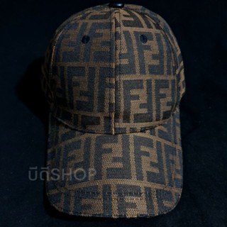 FENDIIRAMA HATBROWN FABRIC BASEBALL CAP