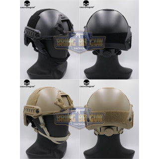 หมวกFast ยี่ห้อ Emerson รุ่น ปรับท้ายทอยได้ (หมวกฟาส) (Fast Helmet MH type)  น้ำหนัก : 589 กรัม ขนาด : กว้าง 27.5cm. ยา