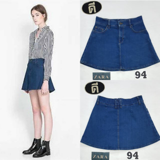 94.กระโปรงยีนส์ ZARA WOMEN เอววัดจริง 27 , 29