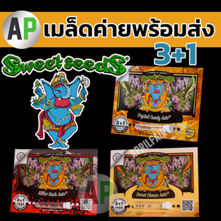 เมล็ดค่าย Sweet Seeds Auto แพ็คเกจ 3+1 เมล็ดพันธุ์กัญชา เมล็ดนำเข้า ออโต้ แท้ 100% พร้อมส่ง!!