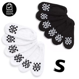 ถุงเท้าVANS CANOODLE WHITE BLACK SOCK (สินค้ามีประกันแท้)**ได้ 3 คู่**