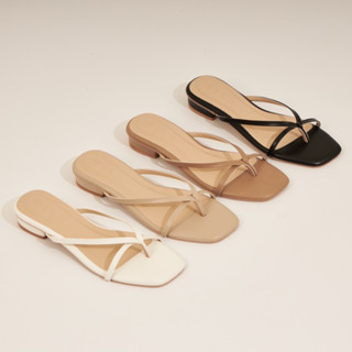 Bamee sandals รองเท้าแตะหูคีบ ความสูง1นิ้ว สายเส้นเล็กน่ารัก กดสั่งได้เลยค่า (Wila shoes)