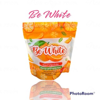 สบู่ส้มใส Be White 🍊สบู่ล้างหน้า ลดสิว ลดรอยสิว ผิวขาวกระจ่างใส บีอีไวท์ แท้ 100%🧡