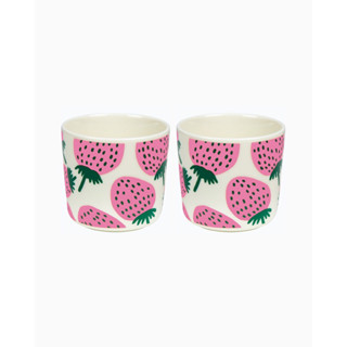 Marimekko Pink strawberry cup