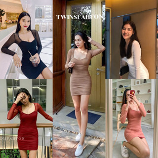 Classy dress ✨เดรสตำนานของร้านที่ทุกคนรอคอยกันมากที่สุด เรียบหรูดูแพง Free Size | Twinsfahfon