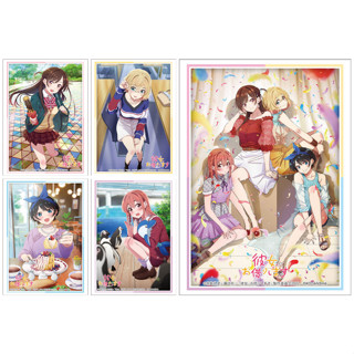 Bushiroad Sleeve Kanojo, Okarishimasu Date ver. : Chizuru Mizuhara, Mami Nanami, Ruka Sarashina, Sumi Sakurasawa - ซองใส