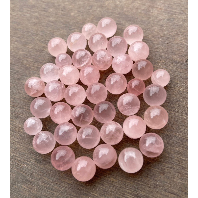 1 Piece Small Rose Quartz Sphere, 1-2 cm Rose Quartz Crystal Ball Sphere,  Pink Rose Quartz Sphere , Rose Quartz Gift - รูปที่ 5
