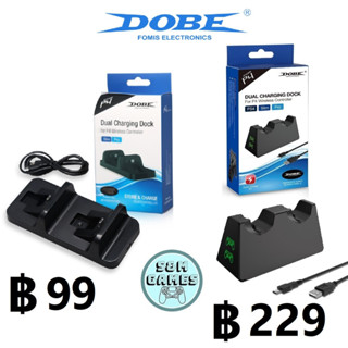 แท่นชาร์จจอย Ps4 ของ DOBE แบบมีไฟ NEW Version 2023 PS 4 Dual Charging Dock by DOBE ที่ชาร์จจอย Ps4 ของ DOBE)(TP4-19012)