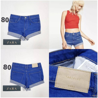 80.กางเกงยีนส์ขาสั้น 8197 222 ZARA เอววัดจริง 24