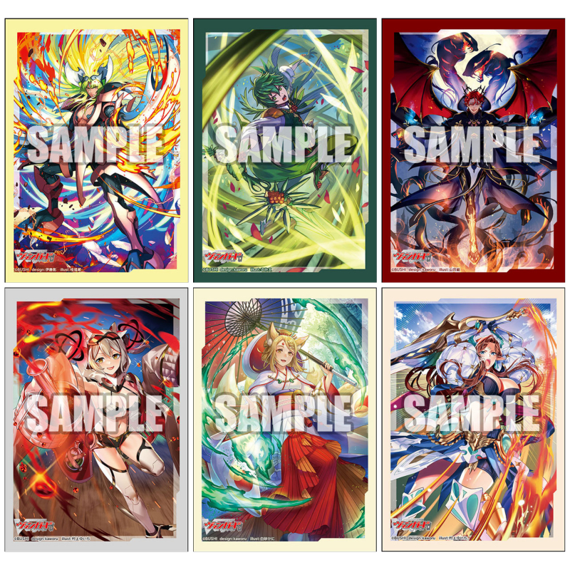 Bushiroad Sleeve Collection Mini Cardfight!! Vanguard : Blond Ezel, Rorowa, Kheios, Eva, Tamayura, Thegrea - ซองใส่การ์ด