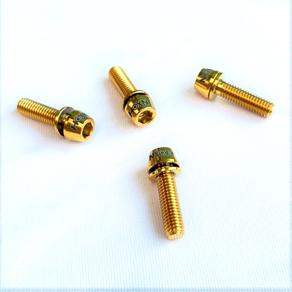 น็อตสกรูไทเทเนียมใส่สเต็มจักรยาน ขนาด M5x18mm Titanium Bolt for bicycle stem จำนวน 1 ตัว - รูปที่ 3