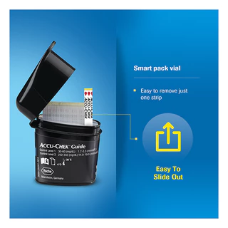 Accu-Chek Guide Test Strip แอคคิว-เช็ค ไกด์ แผ่นตรวจน้ำตาล (25ชิ้น / 50ชิ้น)