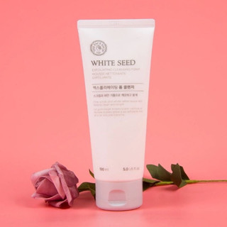 แท้💯% The​ Face​ Shop​ White​ Seed Exfoliating Cleansing​ Foam 150ml