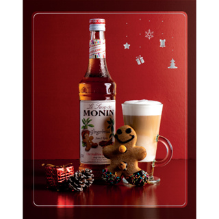 (KoffeeHouse) น้ำเชื่อม MONIN กลิ่น “ Gingerbread” บรรจุขวด 700 ml ไซรัปโมนิน ไซรัปขนมปังขิง (Monin Gingerbread Syrup)