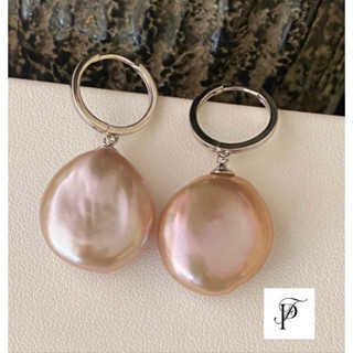 Coin pearl hoop earring🪙🪙 ต่างหูรูปทรงเหรียญมีหลายสีให้เลืกตามชอบเลยค่า🌟💖