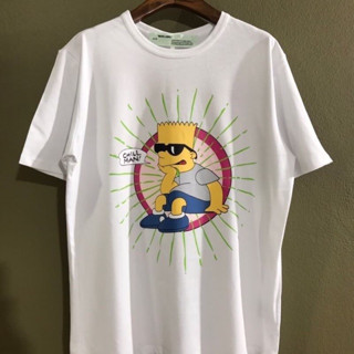 เสื้อยืดแฟชั่น OFF WHITE X SIMPSONS Collection T Shirt