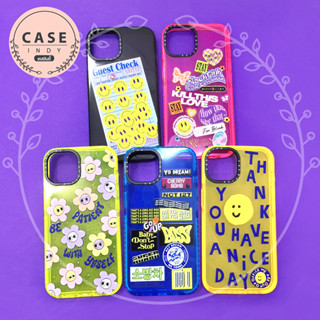 พร้อมส่งเคส7+/8+ 11 12 13 13promax 14 14promax เคสใสสีกันเลนส์กล้อง casetify พิมพ์ลายการ์ตูน