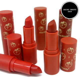 Kiss Beauty Peach Lipstick ลิปสติกพีช เนื้อเวลเวท สีสวยชัด