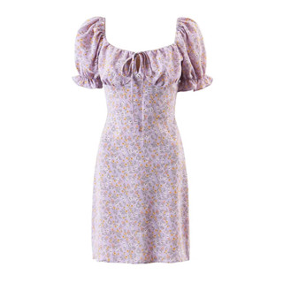 [𝗣𝗥𝗘-𝗢𝗥𝗗𝗘𝗥]💜Daisy purple dress เดรสกระโปรงยาวแขนจั๊ม