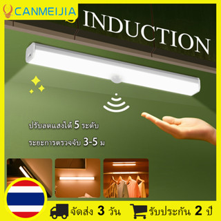 【ของขวัญฟรี】2 ชิ้น ไฟเซ็นเซอร์ led ไร้สาย ไฟอัตโนมัติ USB ไฟกลางคืนชาร์จ การดูดซับแม่เหล็ก ไฟเซนเซอร์อัตโนมัติ โคมไฟตั้ง