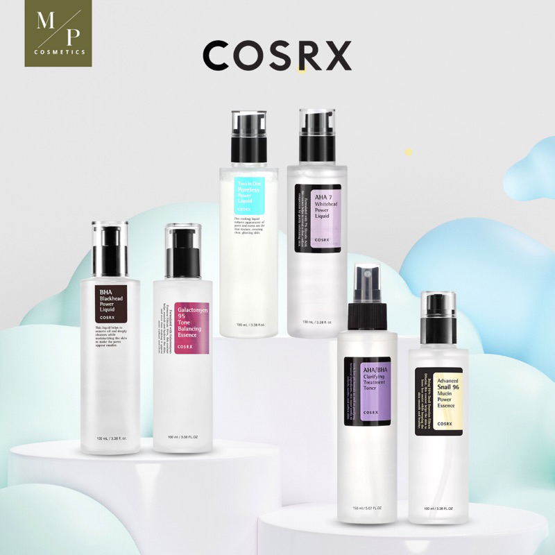 (พร้อมส่ง)Cosrx AHA-BHA Clarifying Treatment Toner 150ml,Cosrx Advanced Snail 96 Mucin 100ml,Cosrx BHA Blackhead 100 ml