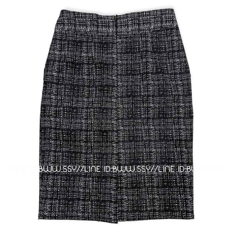 กระโปรงทรงสอบเปลือกไม้เป๋าเเถบดำ22ผ่าหลังเกรยจร้า - รูปที่ 2