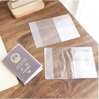 เคสพาสปอร์ตพลาสติกขุ่น/ใส ปกซองพาสปอร์ตมีช่องเสียบบัตร