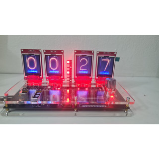 Nixie lcd clock  DIY(พร้อมส่งคิดโดยคนไทย)  RaspberryPICO+ST7735 เวอร์ชั่น 2