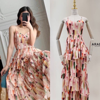 Maxi dress ป้าย Arada size s มือ1