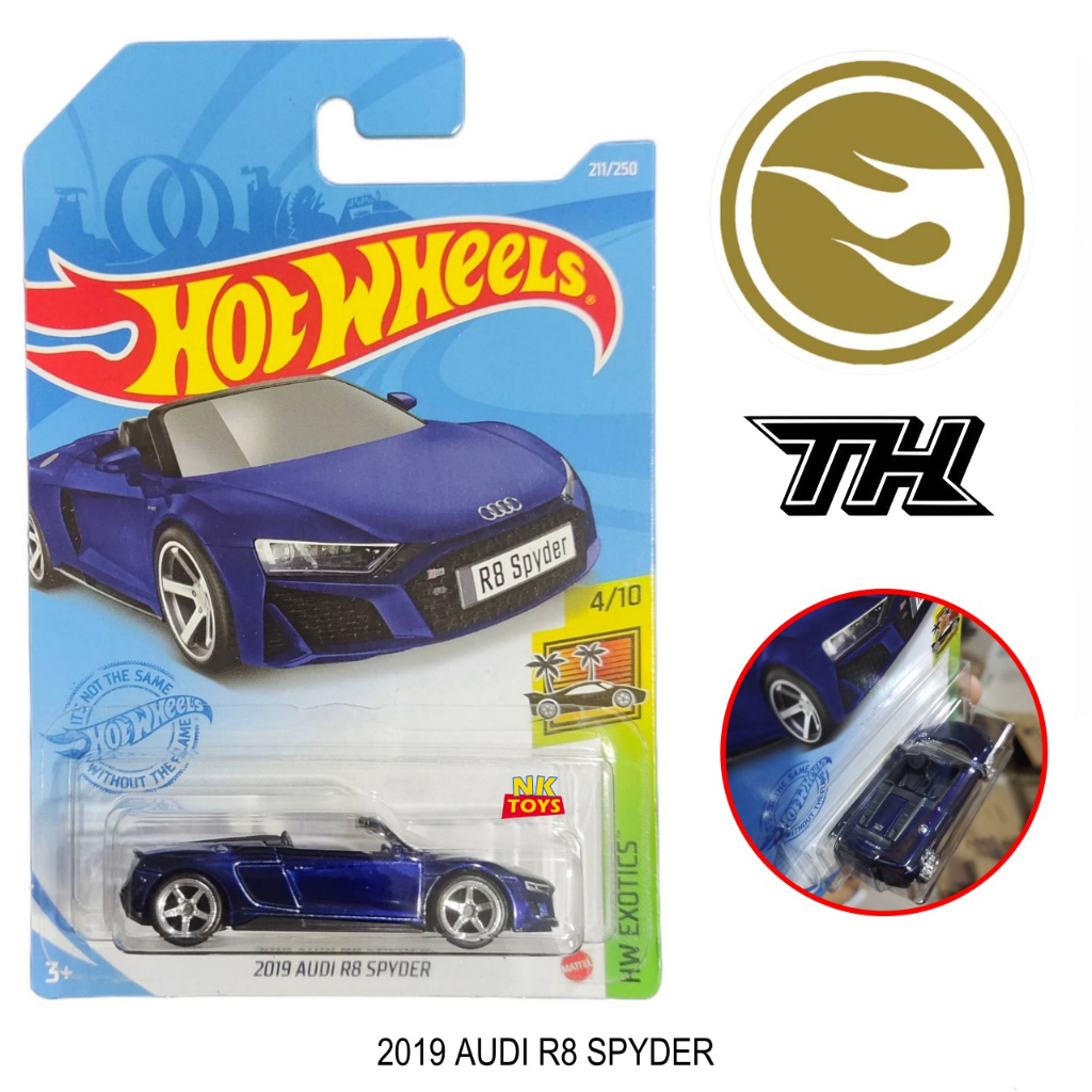 2019 AUDI R8 SPYDER ( SUPER TREASURE HUNT STH ) โมเดลรถเหล็ก Hot wheels ของแท้ โมเดลรถเหล็ก hotwheels