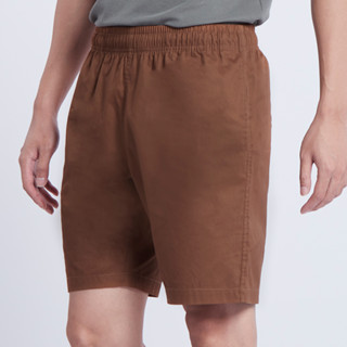 ME STYLE มีสไตล์ กางเกงขาสั้นสีพื้น รุ่น MLLS1SP26N BROWN (สีน้ำตาล) ไซส์ M-XL