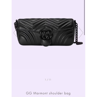 กระเป๋าแบรนด์เนม กระเป๋าสะพาย Gucci GG Marmont shoulder bagเทพ