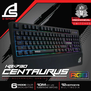 คีบอร์ดเกมมิ่ง Signo Semi-Mechanical RGB CENTAURUS KB-730 ประกันศูนย์ 2ปี