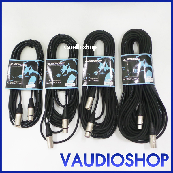 สายสัญญาณ XLR เมีย+XLR ผู้ LIDGE YM-381A ยาว 5, 10, 15, 20 เมตร สายแจ๊ค สายแจ๊คแคนนอน สายไมค์ YM381