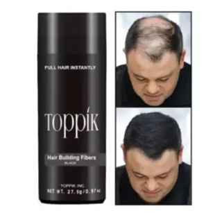 Toppik Hair ผงไฟเบอร์เพิ่มผมหนา ปิดผมบาง หัวล้าน ผมบาง ขนาด 27.5 กรัม - สีดำ ปิดผมบาง หัวล้าน ผมบาง