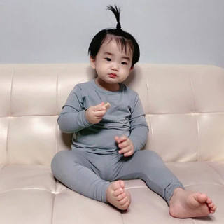 ♥️พร้อมส่ง🤡 ชุดนอนปิดพุง ชุดพุงป่อง ชุดนอนเด็กเอวสูง ผ้านิ่มพิเศษ สไตล์เกาหลี ใส่ได้ทุกฤดู ไม่ร้อนผ้าเย็นสบาย (เอวสูง)