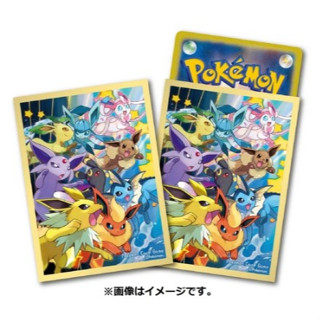 [Pokemon Japan] Sleeve - ลาย Dash! Eevees ver.2 ลิขสิทธิ์แท้ Pokemon Center สลีฟ, ซองการ์ด, ซองใส่การ์ด, Sleeve