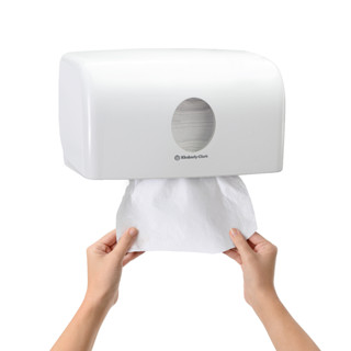 กล่องใส่กระดาษเช็ดมือแบบแผ่น AQUARIUS Interfold Hand Towel Dispenser From Kimberly-Calrk