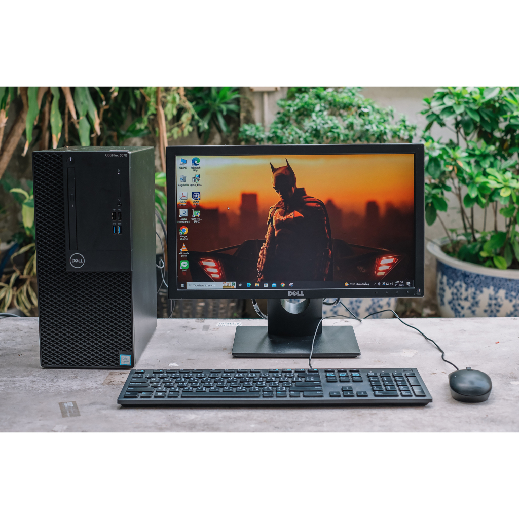 (ผ่อน 0%) คอมมือสอง คอมราคาถูก DELL OPTIPLEX 3070 i5-Gen9 Ram 4gb HDD 1tb พร้อมจอ 19 นิ้ว