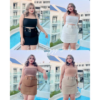 🔥Plussize🔥กระโปรงคนอ้วน🔥 M เอว 32-38 สพ 44 ยาว 18      L  เอว  38-48 สพ 50 ยาว 20