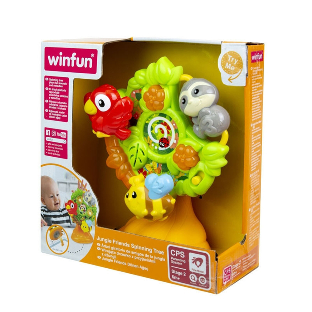 Winfun Jungle Friends Spinning Tree ของเล่น — صورة 4