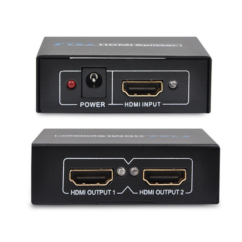 Box HDMI HD splitter เข้า1ออก2จอ FULL HD 3D เวอร์ชั่น1.4 hd splitter เข้า1ออก4 FULL HD 3d เวอร์ชั่น1.4 รุ่นใหม่ตัวเล็ก