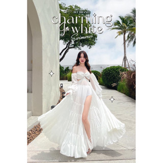 💎พร้อมส่ง💎BLT 🤍 𝑪𝒉𝒂𝒓𝒎𝒊𝒏𝒈 𝑰𝒏 𝑾𝒉𝒊𝒕𝒆  : Beach wear👗