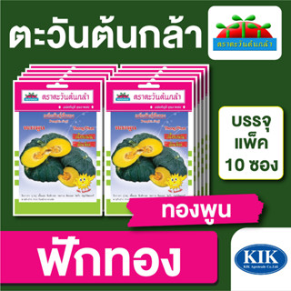 ผักซอง ตะวันต้นกล้า ฟักทอง ทองพูน บรรจุแพคล่ะ 10 ซอง ราคา 64 บาท